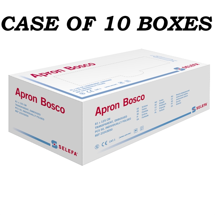 Plastic Disposable Apron (Case of 10 boxes))