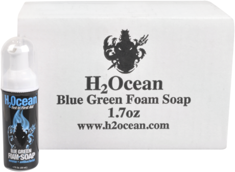 H2Ocean Blue Green Foam Soap - Box of 24 bottles