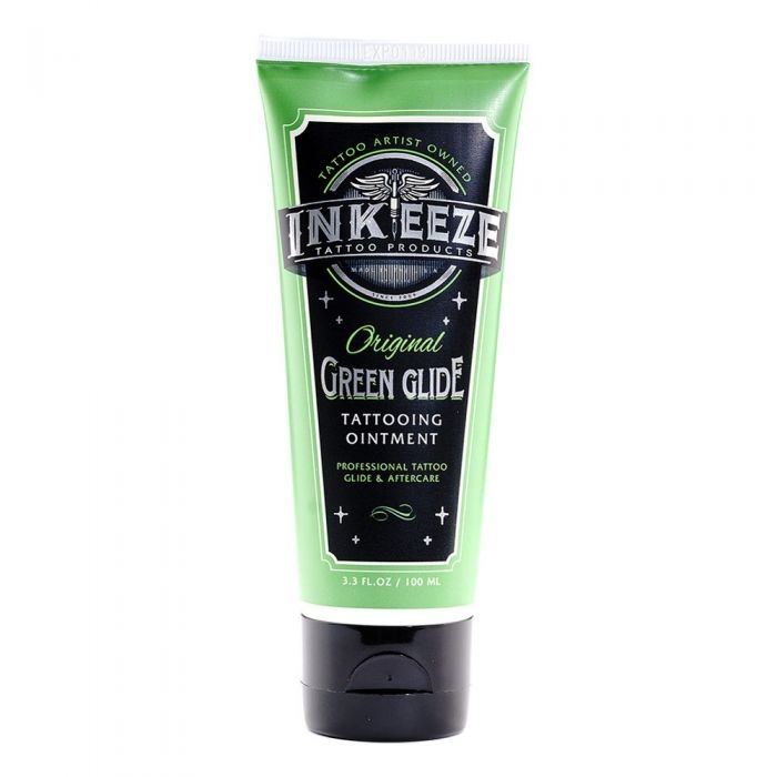 INK EEZE Green Glide Professional Tattoo Glide & Aftercare - Tube of 100 ml.
