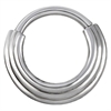 Concave Hinged Septum Ring - Steel