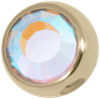Ball Closure Ring med Glittrig Sten - Guld Titan