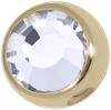 Ball Closure Ring med Glittrig Sten - Guld Titan
