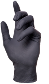 Panthera Black Latex Gloves - Case of 1000 pc