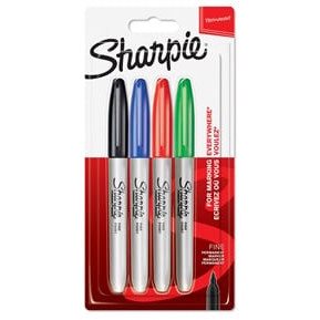 Sharpie Fine Marker - 4-pack