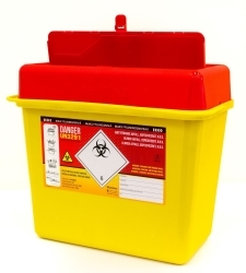 Kanylburk i plast / Plastic Sharp Disposal box