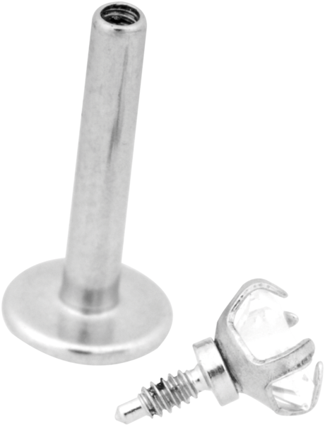 Invändigt Gängad Labret med 2,5mm Stjärna