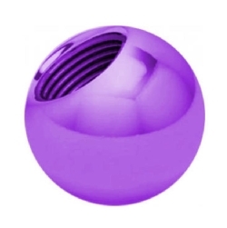 Product Image for Piercing toppar - Anodised/ Färgad Kula till Stavar - Titan, Lila - Barbarella