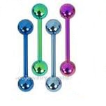 Anodised (färgad) Micro Barbell 1.2mm - Titan