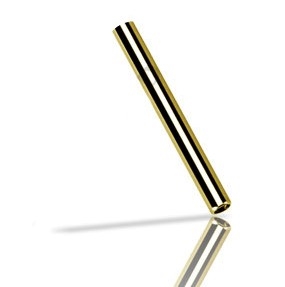 Invändigt gängad 1.2 mm stav utan kulor - Guld Titan