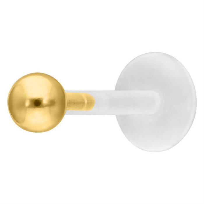 Golden Ball BioPlast® Push-fit Labret 