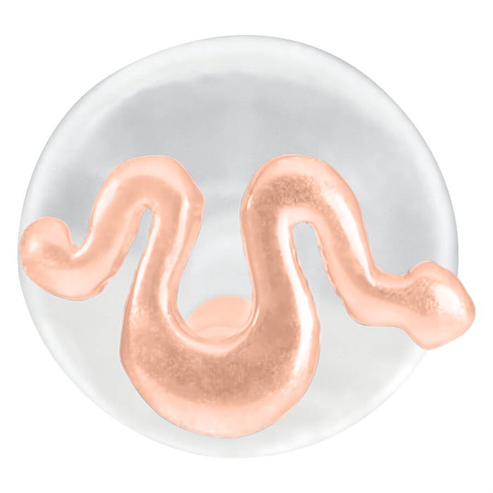 Rosé Snake BioPlast® Push-fit Labret 