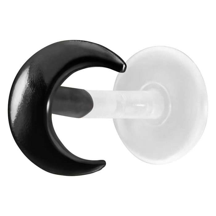 Black Moon BioPlast® Push-fit Labret 