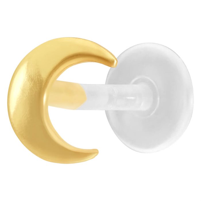 Golden Moon BioPlast® Push-fit Labret 