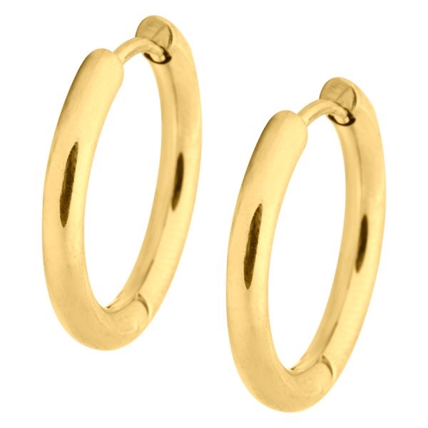 Small Golden Hoops - 14 mm (sold in pair)