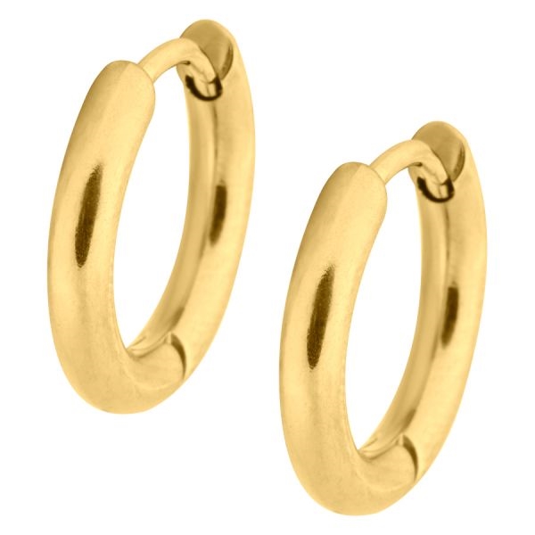 Small Golden Hoops - 10 mm (sold in pair)