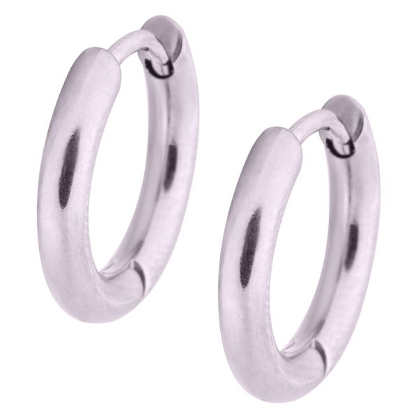 Small Steel Hoops - 10 mm (sold in pair)