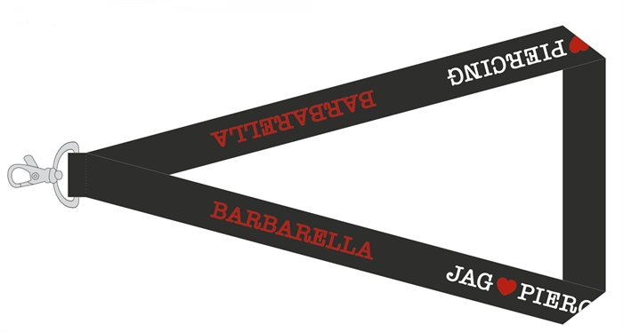 Barbarella I love Piercing Nyckelband 