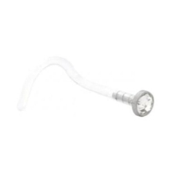 Push-fit Nostril Stud Crystal - Bioplast® 