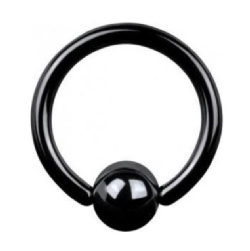 Ball Closure Ring - Svart Titan