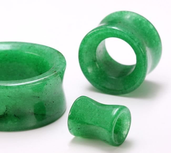 Deep Green Flared Stone Tunnel