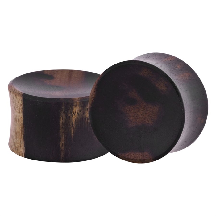 Brown Concave Ebonywood plug