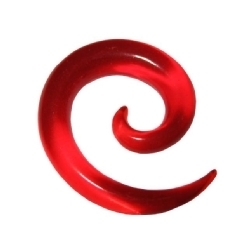Röd Acrylic Candy Spiral - 5mm 