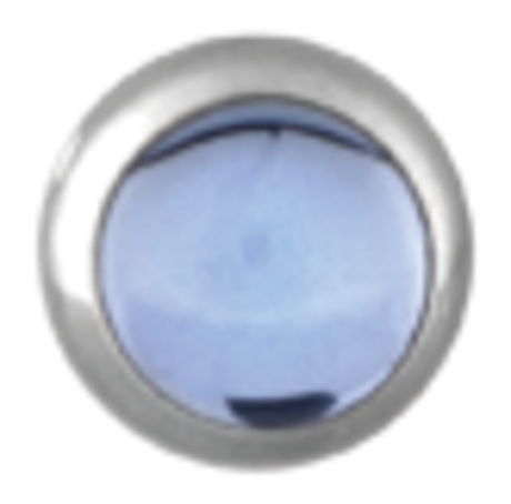 Product Image for Piercingring - Clip In Kula med Slät Sten - Stål, Ljusblå - Barbarella