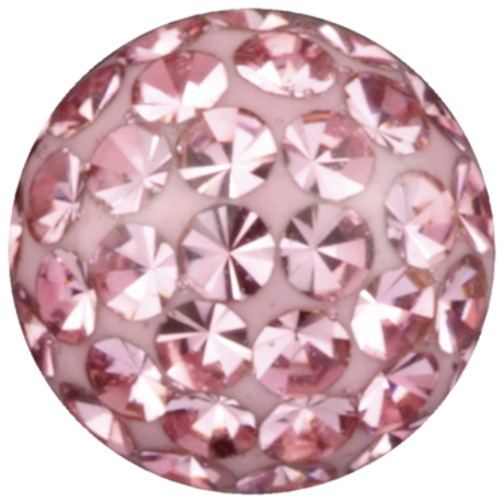 Product Image for Piercingring - Clip In Kula - Sealed Multi Jewelled Discoboll, Rosa - Barbarella