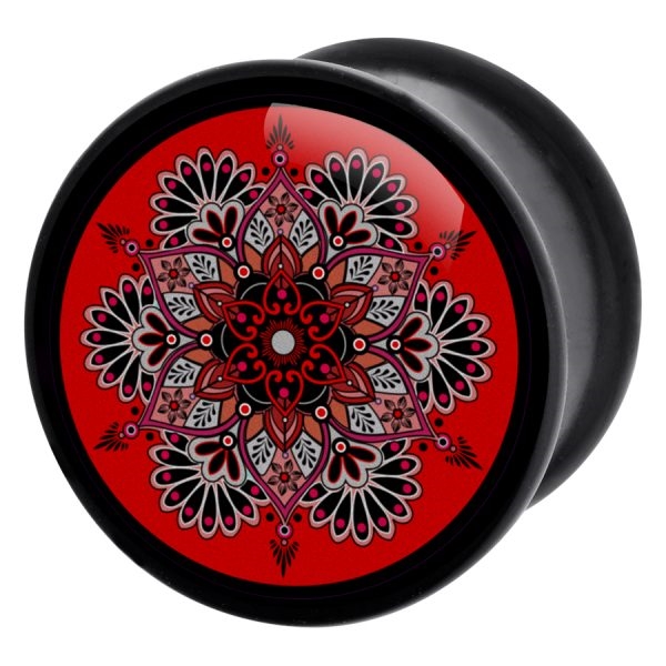 Curlicue Red Mandala Plugg