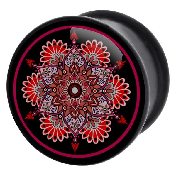 Flourish Mandala Plugg (Black/Red)