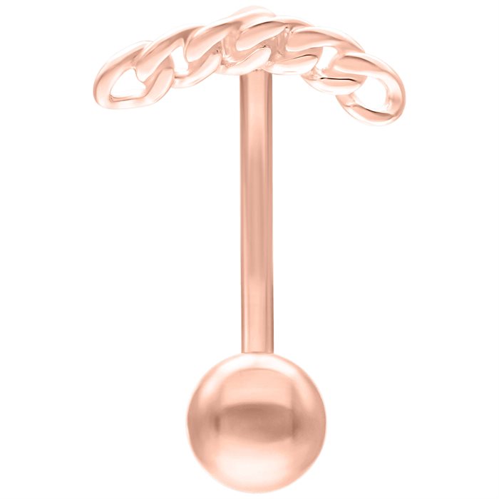 Product Image for Piercing labret - Rosé Chain Bar Bananabell - Stål - Barbarella