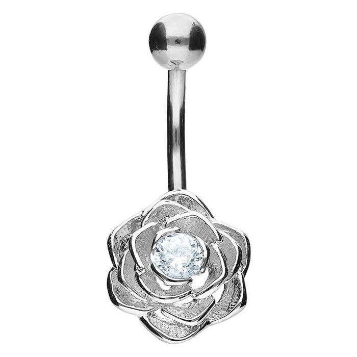 Flower Navelpiercing - Stål