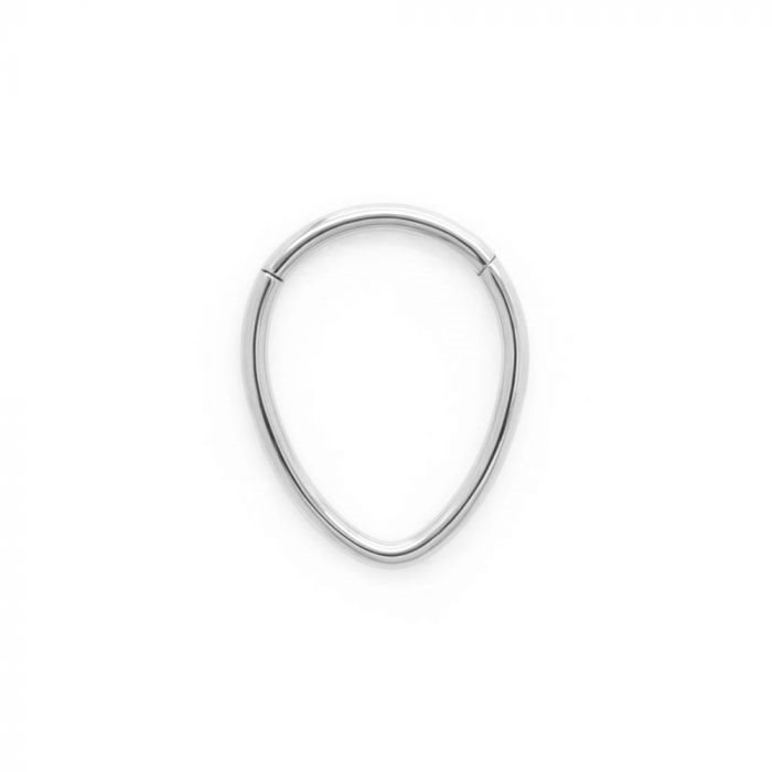 Minimalist Oval Clicker Ring - Titan