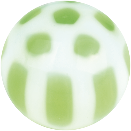 Product Image for Piercing toppar - Gängad Plast Kula - Flouro Football, Grön - Barbarella