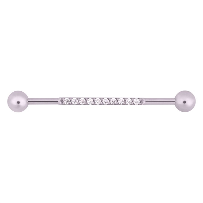 Crystals Industrial Barbell - Steel