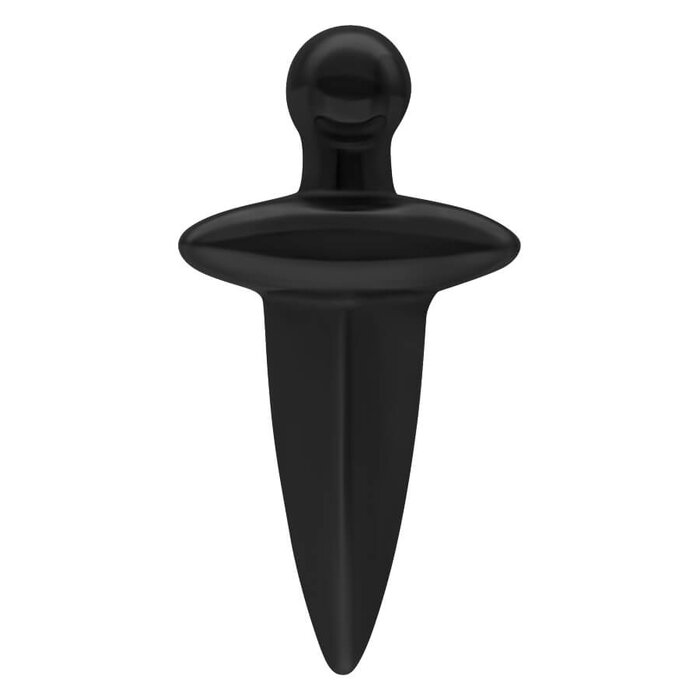 Product Image for Piercing toppar - Mini Dolk Invändigt Gängad Topp till 1, Svart - Barbarella