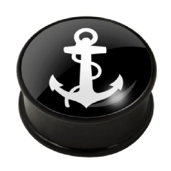 Ikon-Ear-Plug-163---Anchor-Black