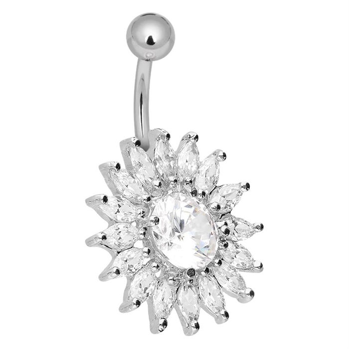 Sun Flower Navelpiercing - Titan