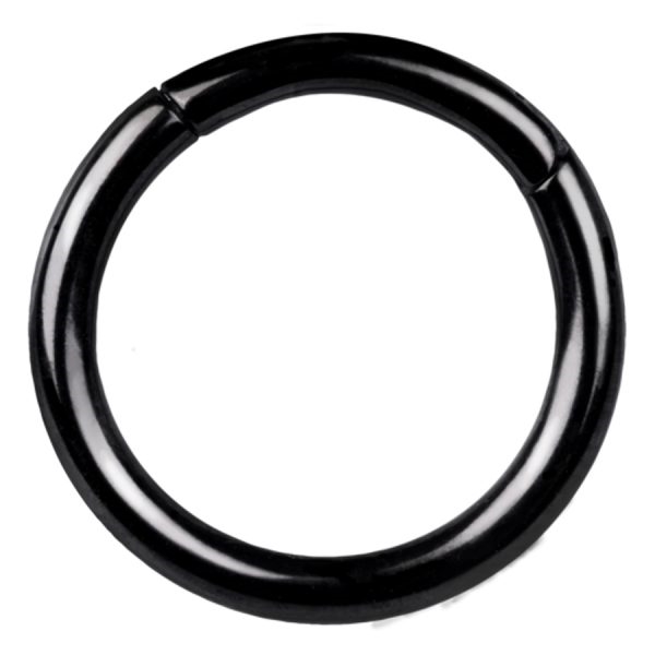 Product Image for Öronpiercing - Svart Hinged Segment Ring - Titan - Barbarella
