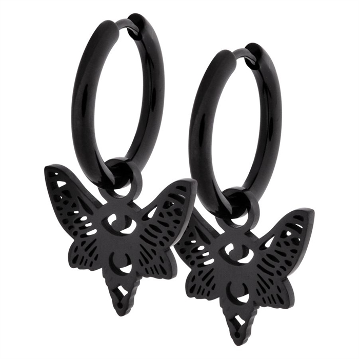 Small Butterfly Mini Hoops - Sold in pair