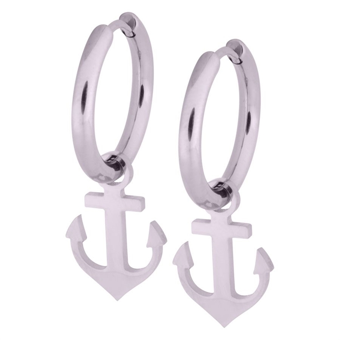 Steel Anchor Hoops - Sold in pair