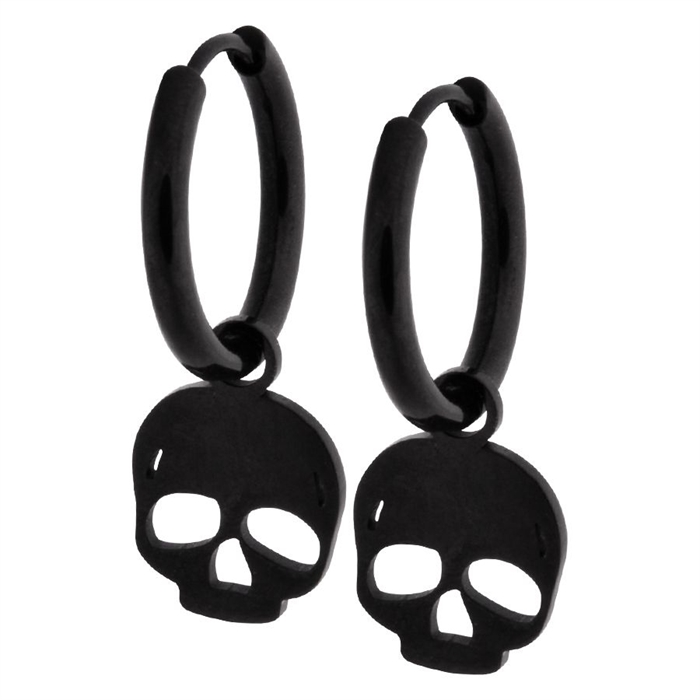 Small Skull Mini Hoops - Sold in pair