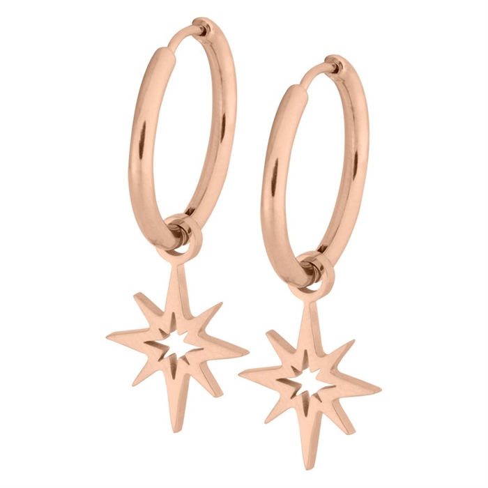 Polar Stars Rosé Hoops - Sold in pair