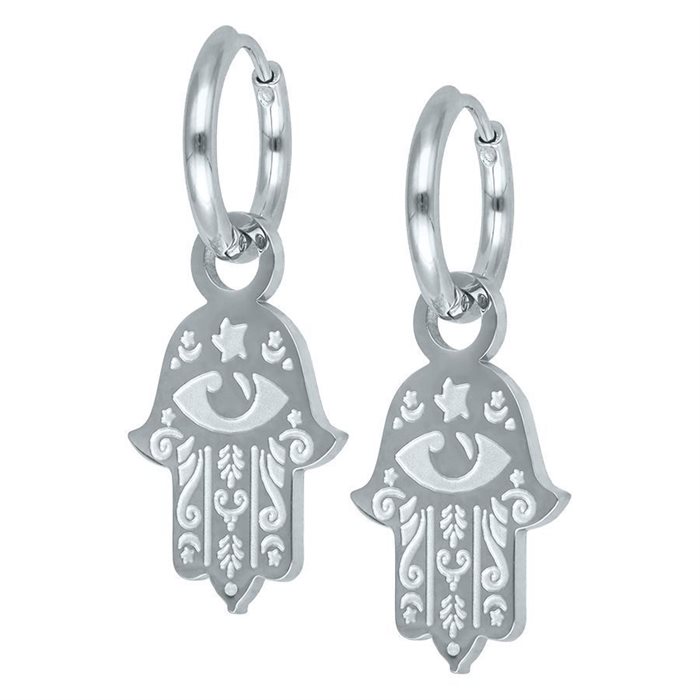 Hamsa Hand Hoops - Säljs i par