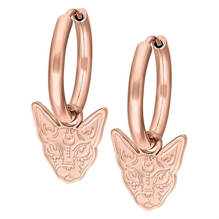 Rosé Sphynx Hoops - Säljs i par