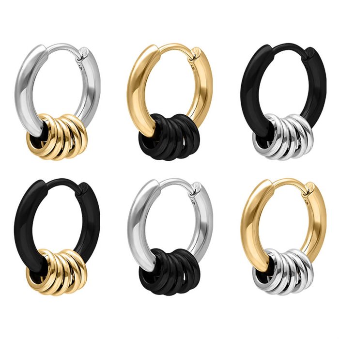 5 Rings Hoops - Set med 6 st