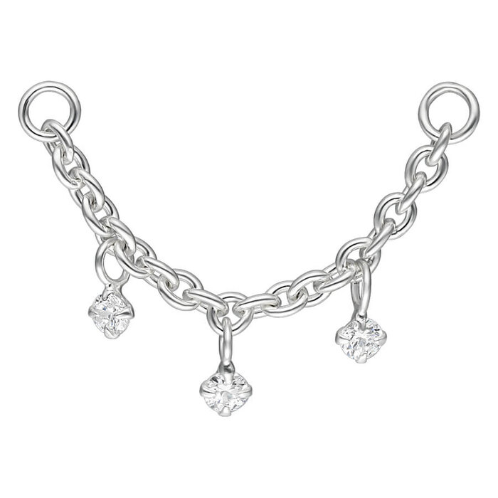 Product Image for Näspiercing - Piercing Connection Chain - Silver Crystal Pendants - Barbarella
