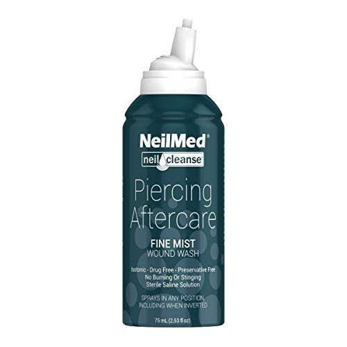 Saline nasal hotsell spray on piercing