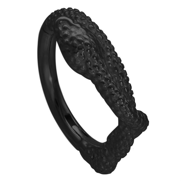 Snake Hinged Clicker - Black Steel