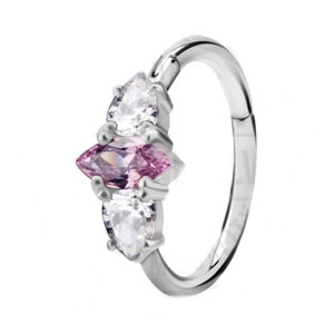 Product Image for Piercingring - Jewelled Crown Hinged Ring - Stål - Barbarella